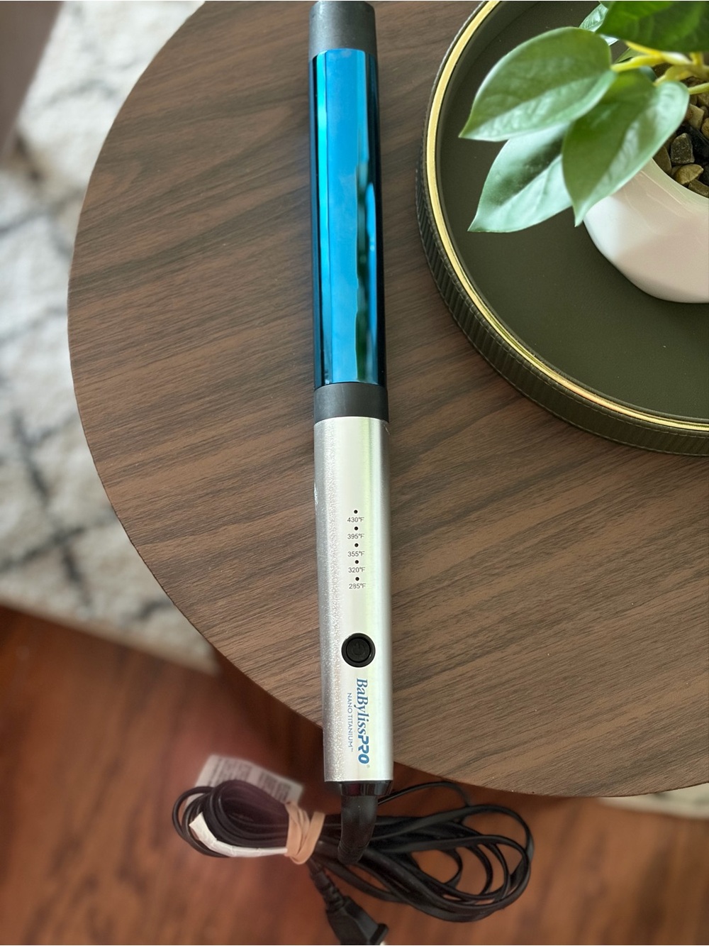 BaBylissPRO Blue and Silver Curling Iron - High Shine Barrel